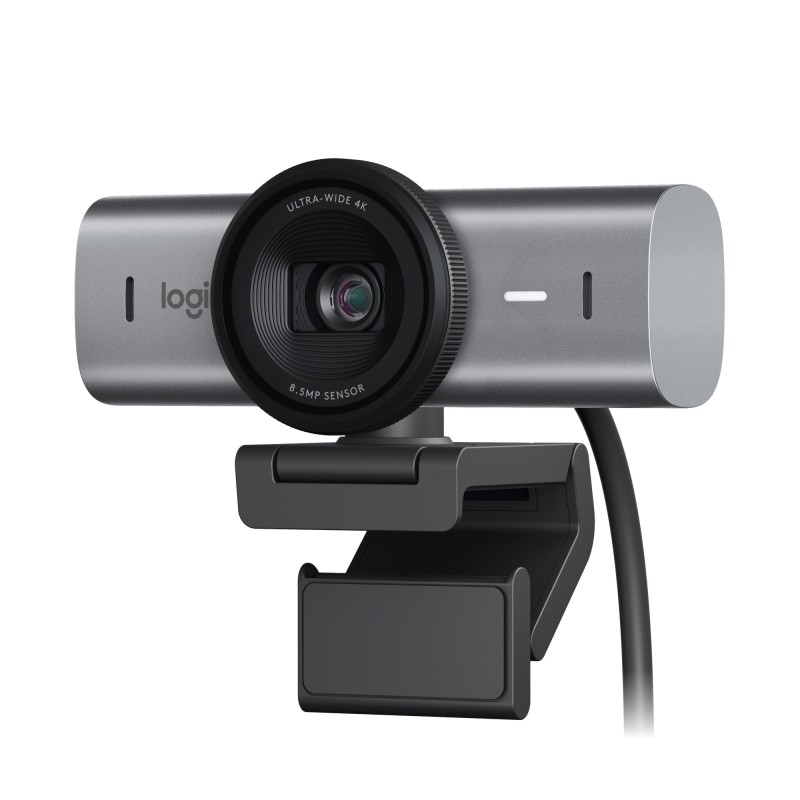 Logitech MX Brio Ultra Graphite, Webcam mit 4K für Zusammenarbeit und Streaming